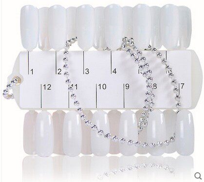 Medecor colour card nail polish display plate with chain sector A die transparent natural coated nail polish nail polish exclusive