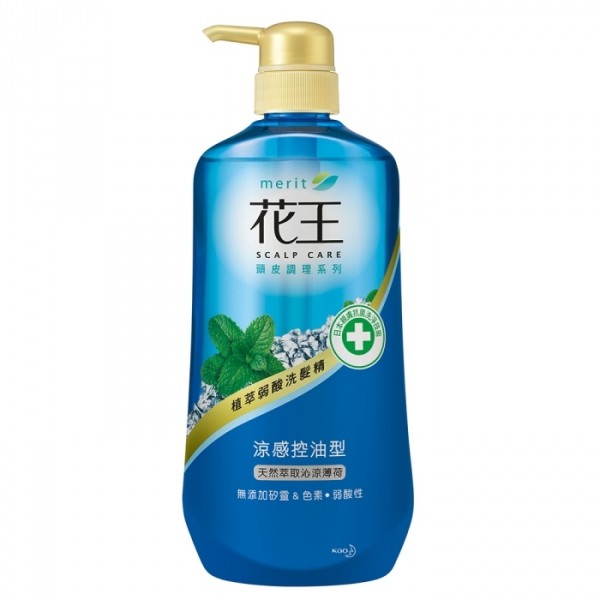 花王植萃弱酸洗发精-凉感控油型-薄荷 750ml台湾官网直邮进口