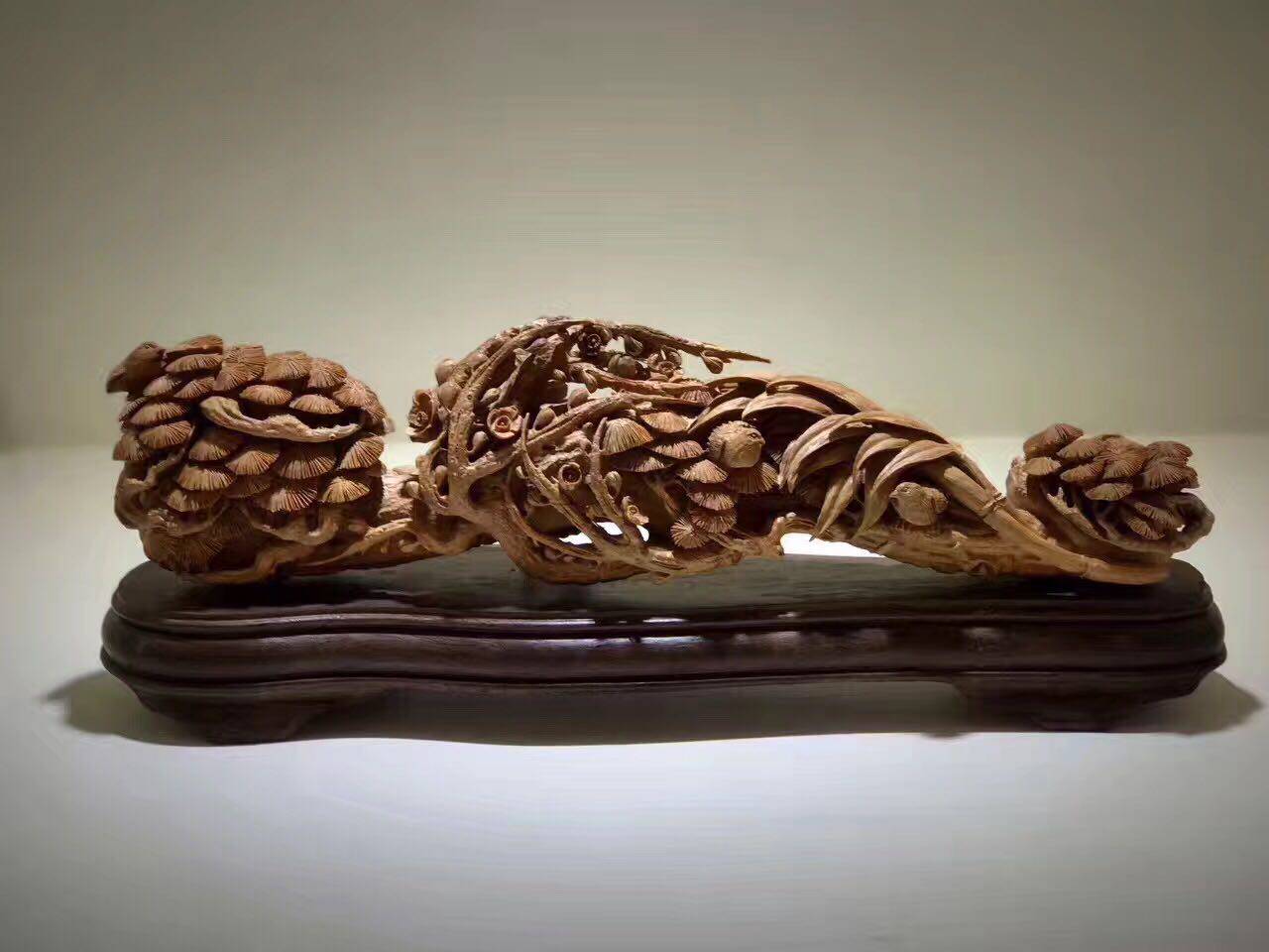 Manufacturer direct sales Honolulu Gift Root Carving Process Home Office Boutique Accessories View Dharma