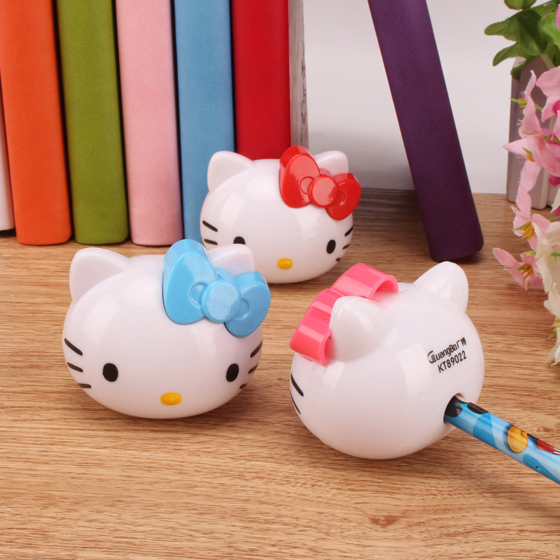 Guangbo Hello Kitty Styling Pencil Sharpeners Mini Pencil Sharpeners Hello Elementary Students Cartoon Pencil Planing