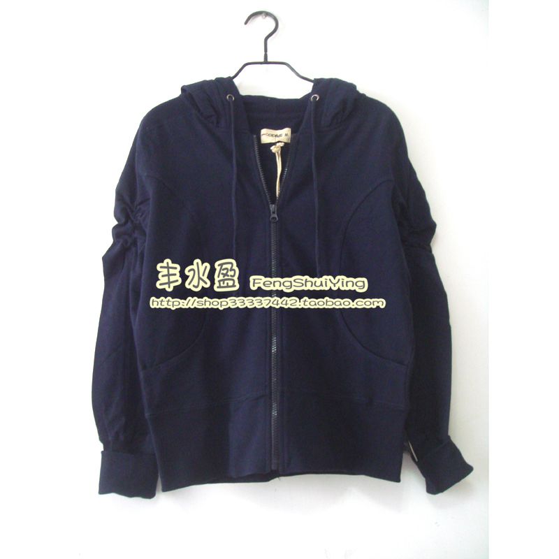 Spring Autumn Foreign Trade Export Elastic Cotton Inner Woolen Loop Casual Jacket Sweatshirt Suede Hoodie cardiovercoat 69