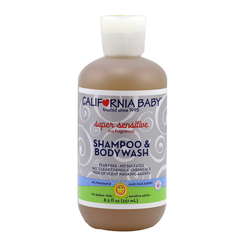 美国进口 California Baby加州宝宝 防过敏洗发沐浴露 251ml
