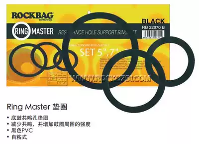 (Rock Piano line)Grip Wei RockBag pickup hole guard snare packing sealing ring 3 bass drum skin drilling holes
