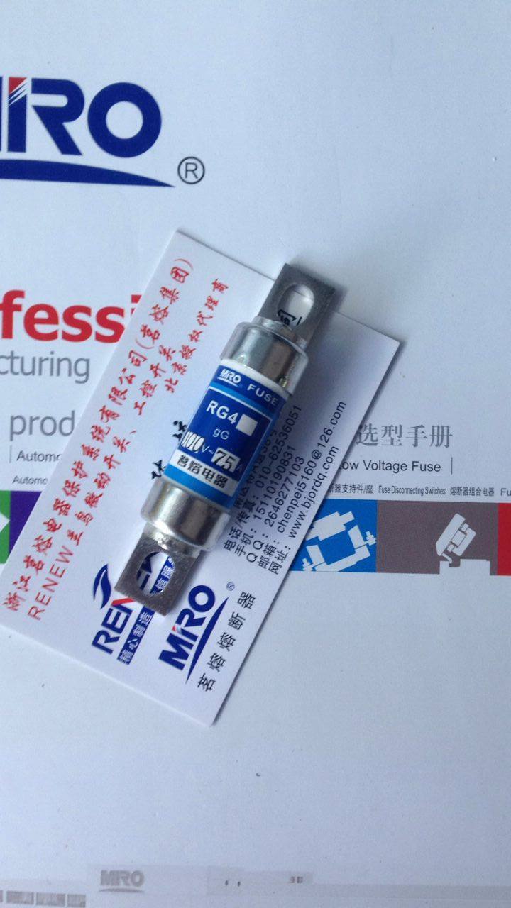 MRO Zhejiang Tea Melt Electrical Class 1 Agent Tea Fuse Fuse RG4 690V 800V 1000V 32A