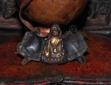 New Nepalese pure handmade Piver bronze Buddha car pendant car decorated pendant leather car pendant
