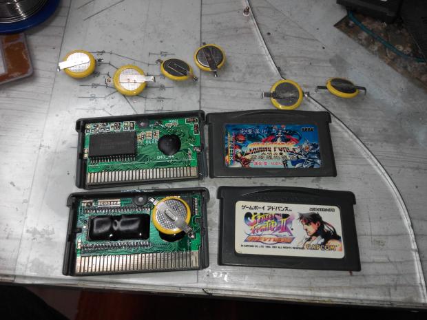 Nintendo classic nostalgic handheld game console GBA GB GBASP cassette battery replacement service