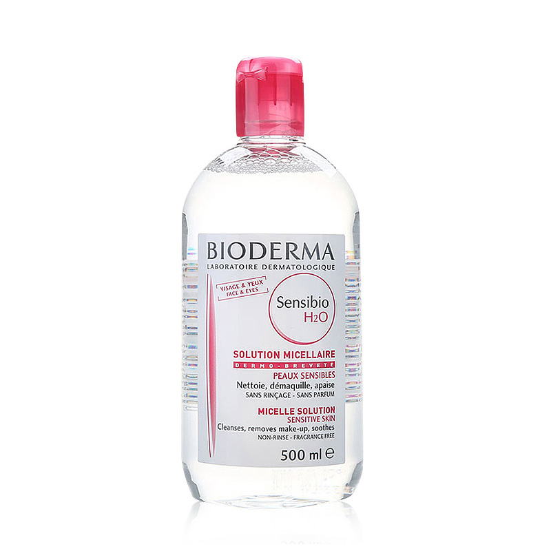 Bioderma/贝德玛法国贝德玛卸妆水500ml 粉水 洁肤液温和深层清洁