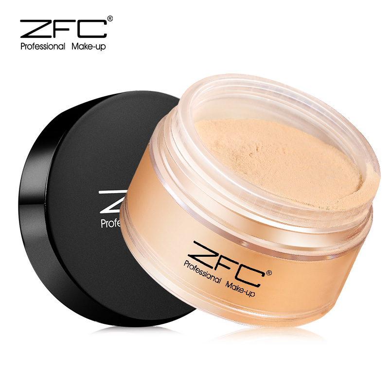zfc定妆粉散粉蜜粉35g 珠光粉饼控油持久遮瑕粉提亮修容防水彩妆
