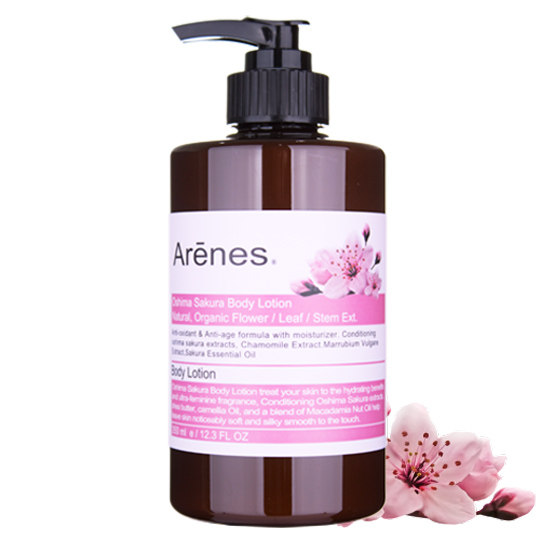 台湾官网直邮进口【Arenes】樱花香氛植粹身体乳霜(350ml)