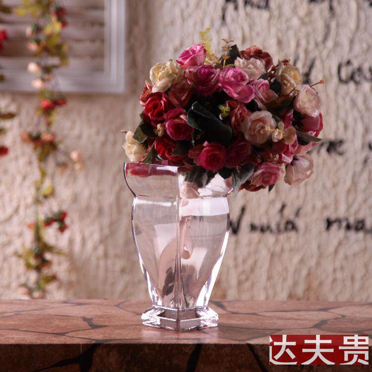 Table placement lily vase living room coffee table placement bottle small waist glass hydroponic vase flower flower rose