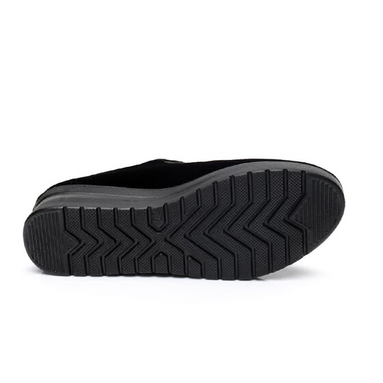 老北京布鞋中跟厚底女单鞋坡跟黑布鞋酒店工作鞋防滑舞蹈鞋礼仪鞋