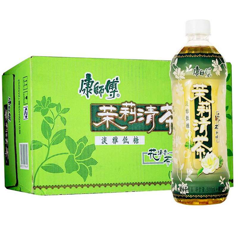 【苏宁易购】康师傅茉莉清茶550ml*15瓶（整箱）