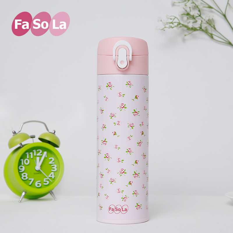 FaSoLa保温杯女士男士可爱便携水杯真空瓶商务不锈钢杯子