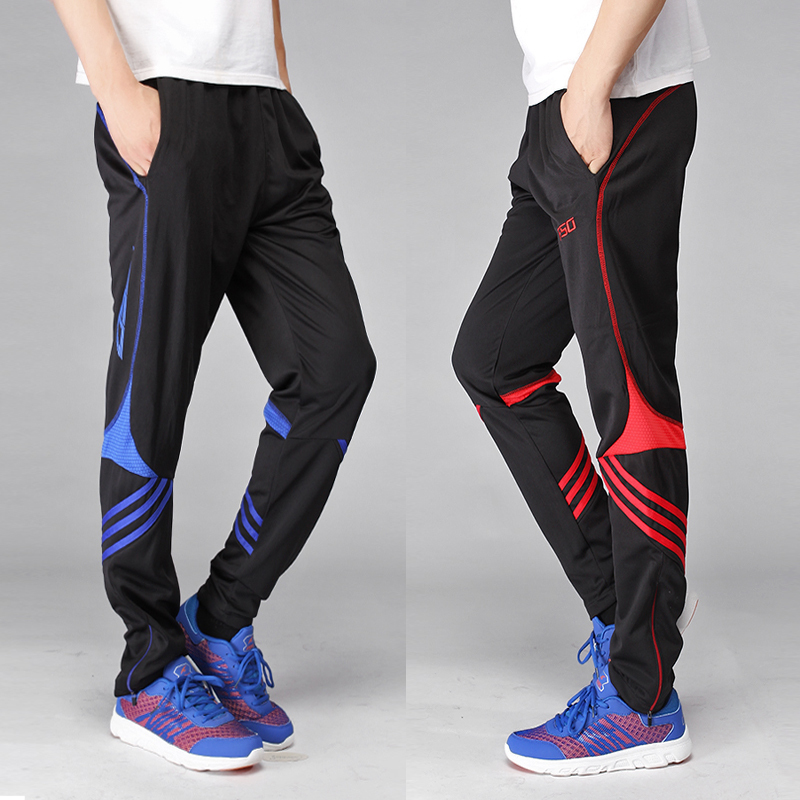 Spring and summer football pants men's and women's sports training pants running pants track and field beam pants fitness pants trousers breathable