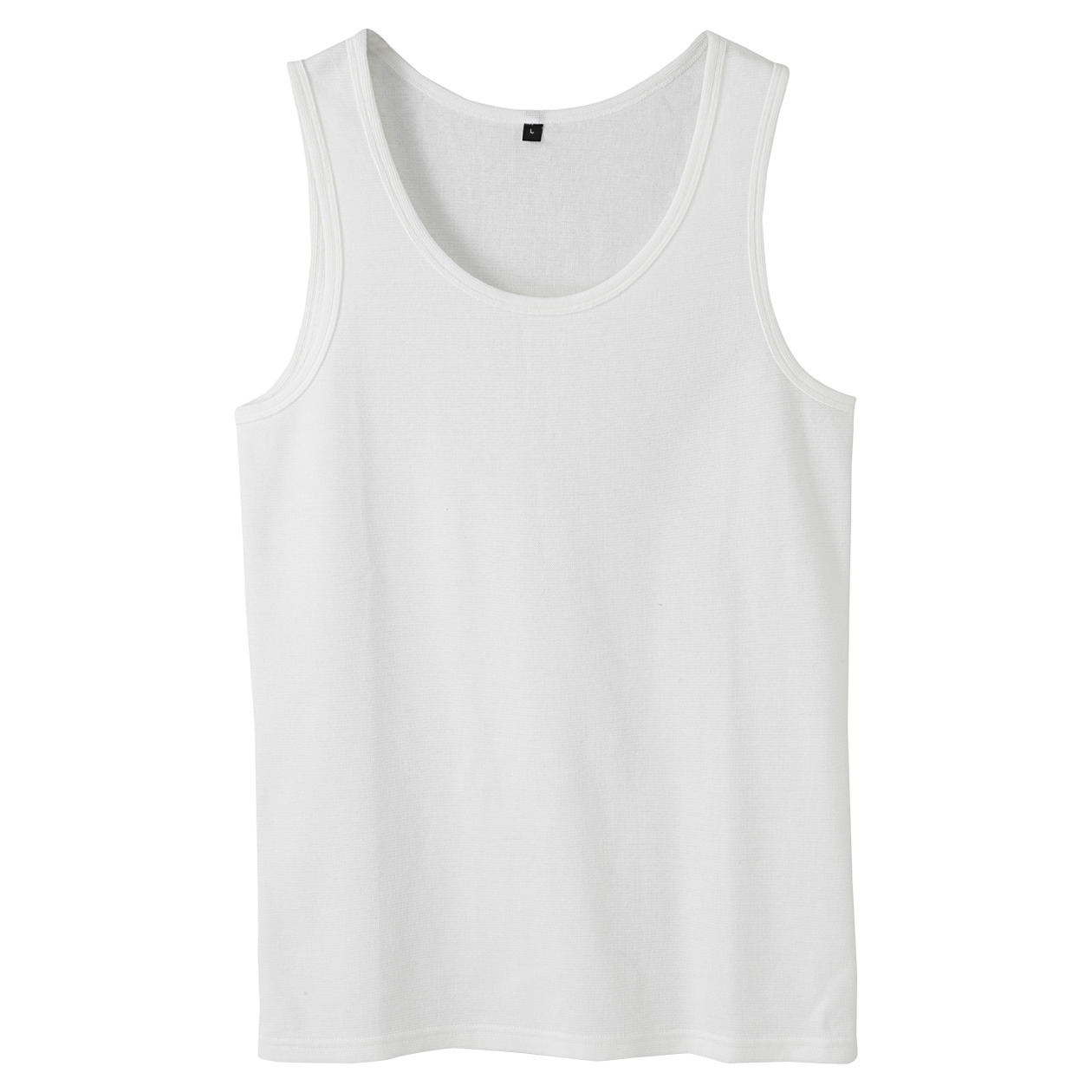 无印良品MUJI 男式 棉弹力无袖衫