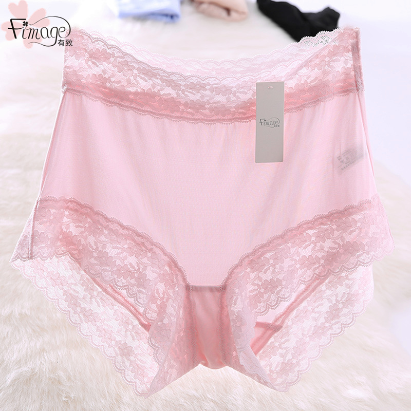 fimage with genuine silk underpants, lady lace sexy without marks, waist triangular trouser head sauna silk fabric