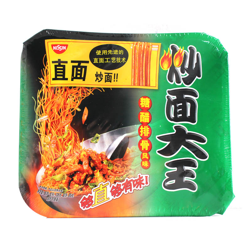 【天猫超市】日清炒面大王 碗装 糖醋排骨108g 拌面 速食方便面