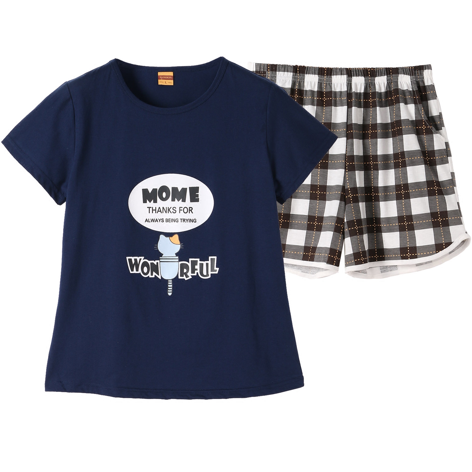 Pyjama mixte en Coton à manche courte - Ref 2988488 Image 5