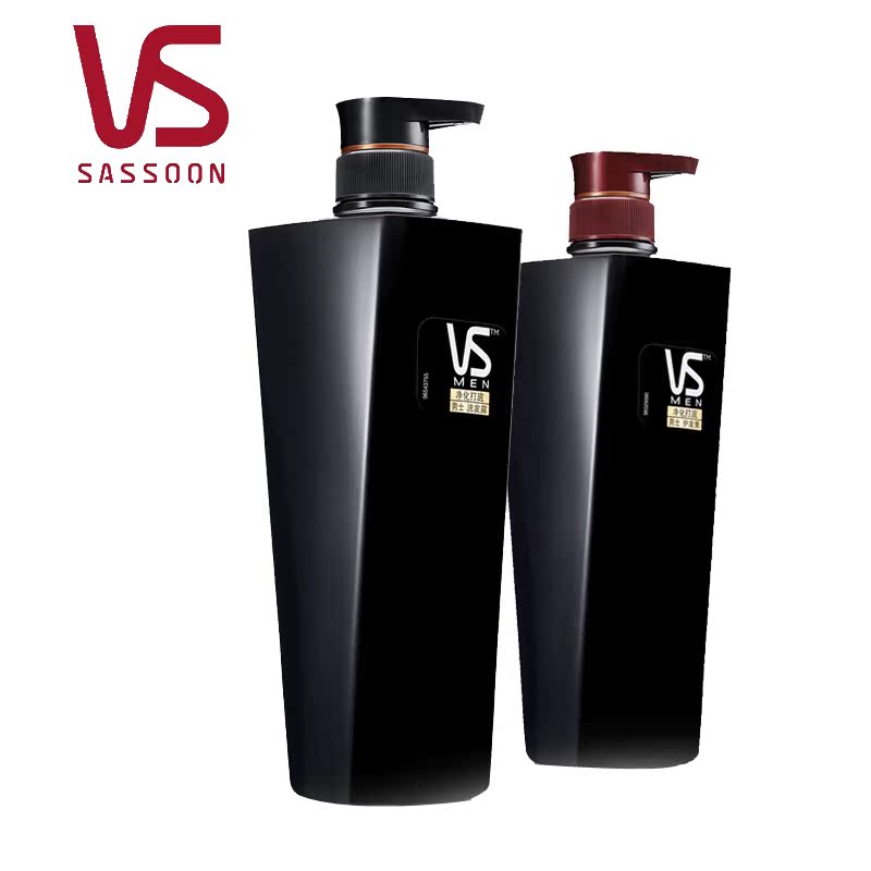 沙宣男士净化打底洗发水+护发素700ml 套装