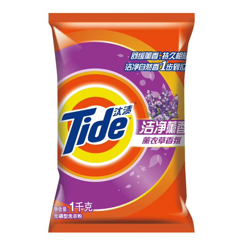 【天猫超市】汰渍洁净薰香薰衣草香氛洗衣粉1千克