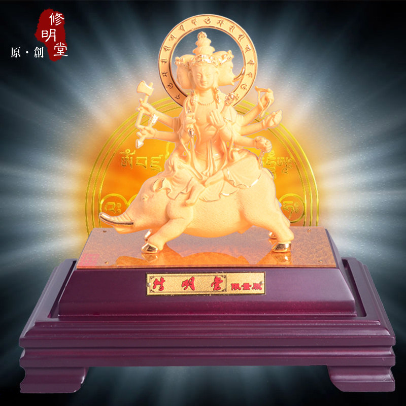 修明堂 千足绒沙金 密宗摩利支天佛母 摩利支菩萨 摩里支天神像