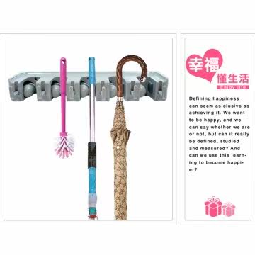 多用途拖把/扫把悬挂器(5孔)
