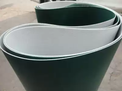 Specializing in the production of 0 811 52MM thick dark green PU conveyor belt industrial belt conveyor belt