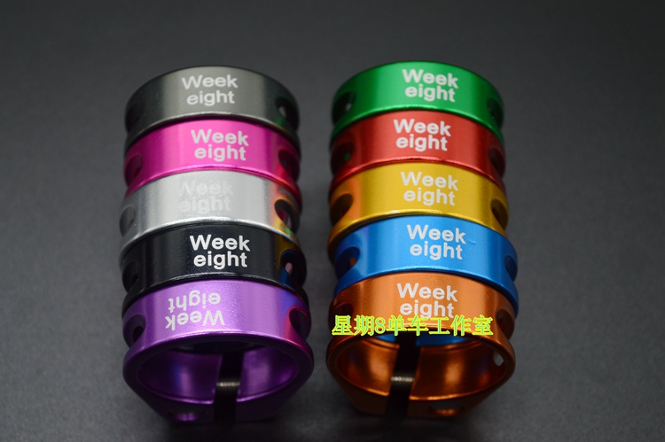 Clear Goods Week Eight Aluminum Alloy Hollowed-out Lock Dead Seat Pipe Clip Sitting Bar Clip 31 31 8mm 34 34 9mm