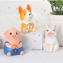 Creative Kirky Dog Pig Year Pig Swing Piece Interior Decoration Goods Car Cake Baking Small Pendulum
