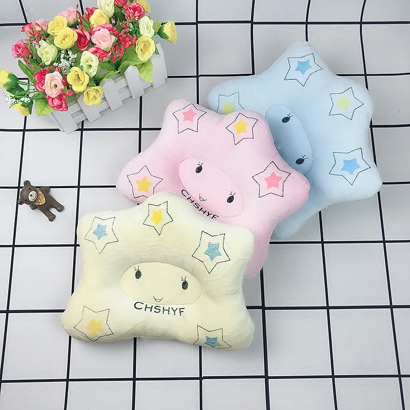 Four-color newborn baby pillow stereotyping pillow Correction bias head Bear child newborn baby pillow anti-bias head