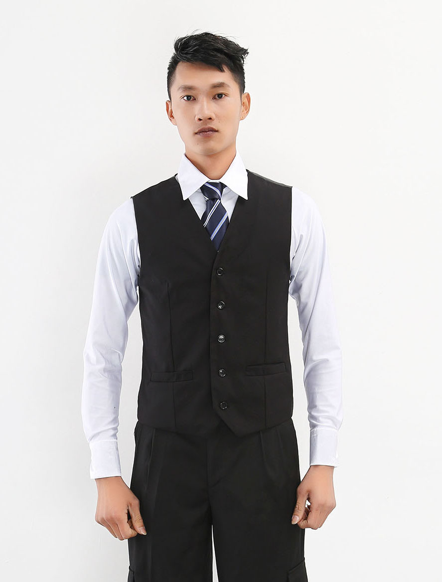Men's Latin Modern Dance Vest Modern Dance Dress Performance Clothing Top Modern Dance Horse Clip Men's Sleeveless Suit Horse Clip