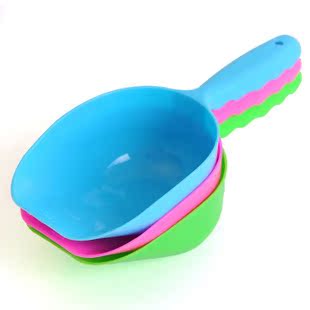 Candy color food shovel pet dog food spoon dog food shovel cat litter shovel cat food spoon
