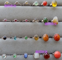 Hand-made edging 925 silver ring empty support various sizes can be customized processing ring pendant