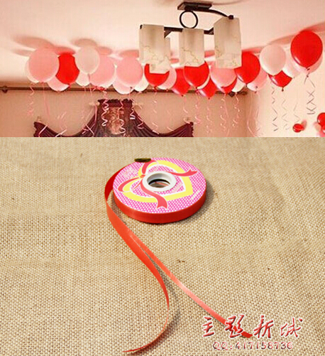 Balloon Ribbon Tie Wedding wedding arrangements Balloon Special Rope Small Roll Ribbon 1 2CM Width 2 RMB88  One roll