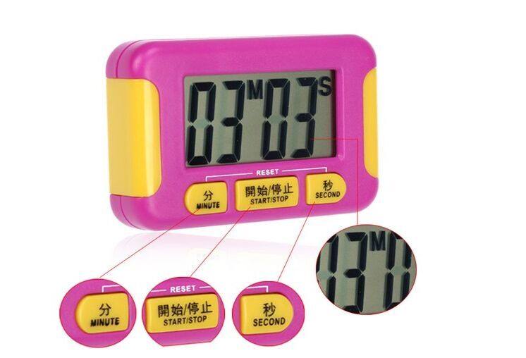 BK-332电子计时器正负倒计时厨房定时器大屏幕提醒器带时钟带记忆