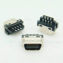 Totem MC14M SCSI welding wire head HPCN14 male cable connection 14 core forming injection moulding plug