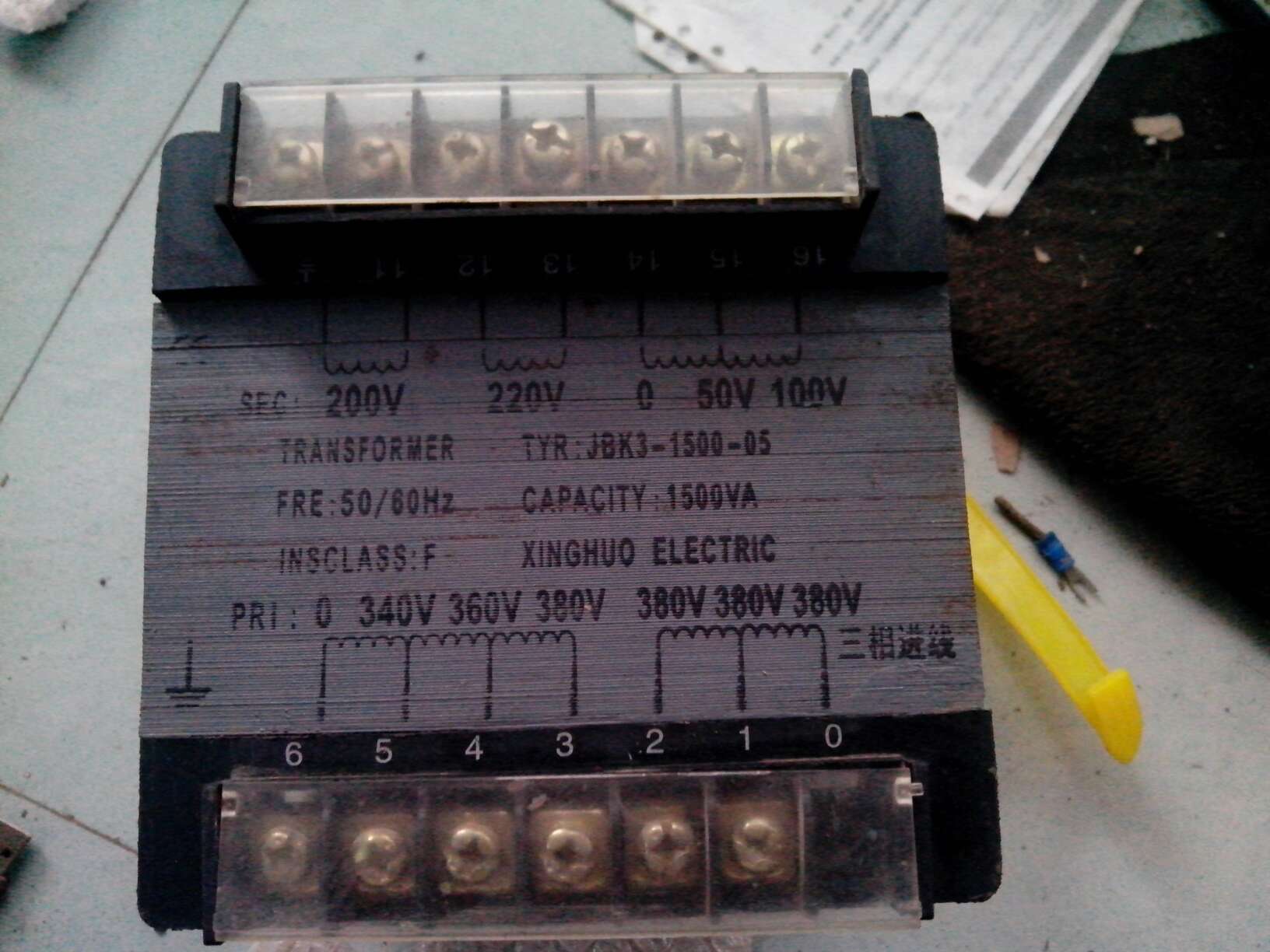 Isolation transformer all-copper machine tool control transformer BK-1500VA second-hand disassembler 380V into 220 out