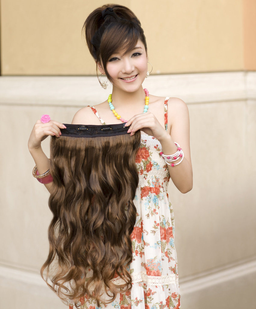 利达假发 卷马尾 假发接发片 时尚假发 卷发片 假发马尾 卷发蓬松