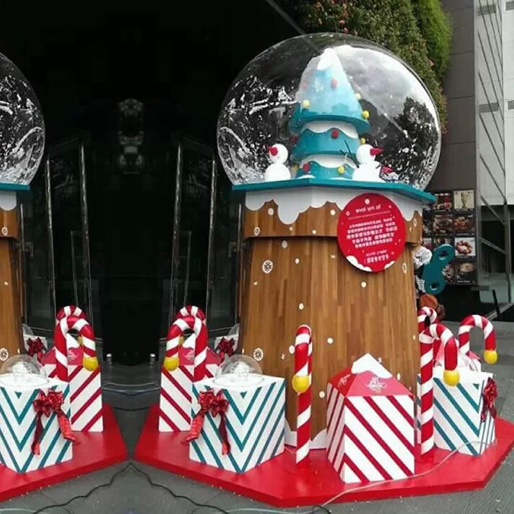 Acrylic large transparent ball cover Advertising Christmas organic glass hollow big belly ball 1 m diameter shield