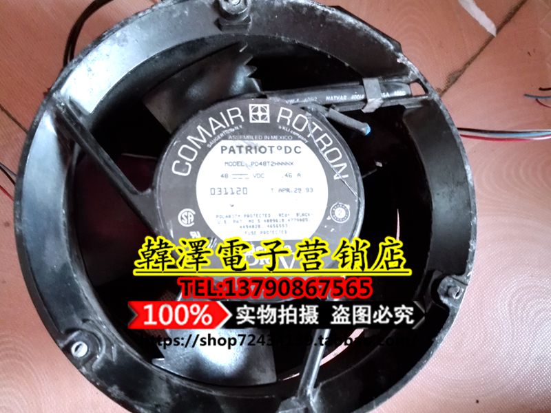 Original Mexican 15CM cooling fan 48V 0 46A PD48T2HNNNX aluminum frame fan quality assurance