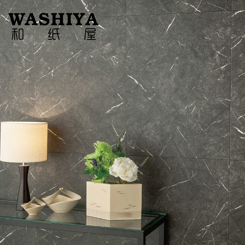 ��ֽ�ݺ�ɫ�´���ʯ���ձ�ǽֽBB-8438