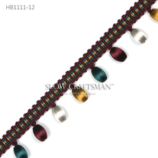 Кружевная кайма slow craftsman出口欧洲高端王后系列 窗帘抱枕家具丝球流苏花边