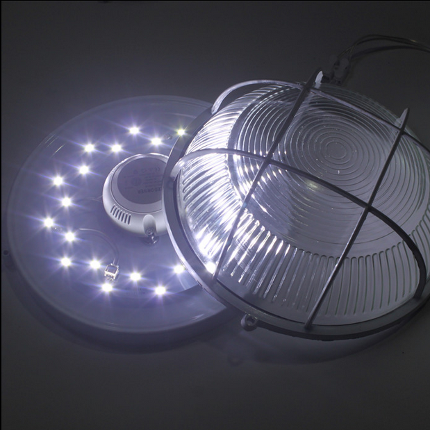 Led Moisture-Proof Lamp, Explosion-Proof Lamp, Waterproof and Dust-Proof, Round Oval Three-Proof Ceiling Lamp, Bathroom Bathroom Balcony Wall Lamp