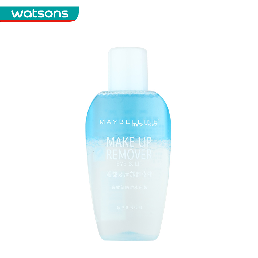 【屈臣氏】Maybelline美宝莲眼部及唇部卸妆液70ml 卸妆水