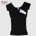 Bộ đếm Lok Fuyou siêu mỏng mắt lưới siêu mỏng hỗ trợ ngực Pháp tay áo liền mạch corset 9225139