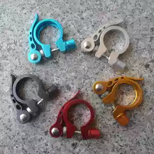 31 8 Bicycle pipe clamp 28 6 mountain bike seat pipe clamp 34 9 aluminum alloy quick disassembly color seat pipe buckle middle pipe clamp ring