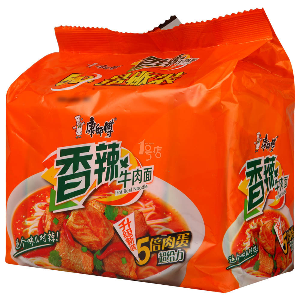 康师傅 香辣牛肉面五连包 101g*5/袋