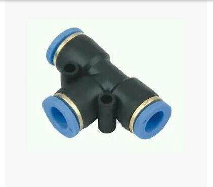Gas-dynamic element tracheojoint plastic quick-insert quick joint PEG T-diameter changing tee PEG8-6-8