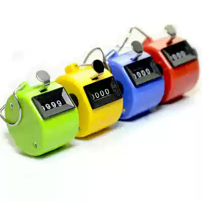 Color plastic steel counter chanting Buddha counter mechanical manual promotion flow counter buy two get one free