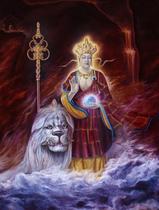 Decorative Buddha and Bodhisattva portraits Pure Land Great Compassion and Great Wish Ksitigarbha Bodhisattva Buddha statue hanging painting Photo paper double-sided plastic seal